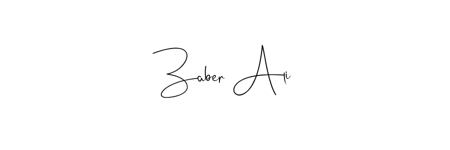 Use a signature maker to create a handwritten signature online. With this signature software, you can design (Andilay-7BmLP) your own signature for name Zaber Ali. Zaber Ali signature style 4 images and pictures png