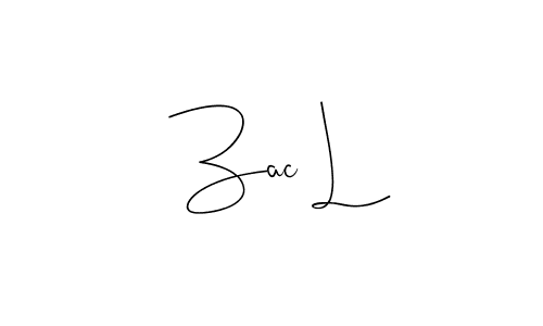 Design your own signature with our free online signature maker. With this signature software, you can create a handwritten (Andilay-7BmLP) signature for name Zac L. Zac L signature style 4 images and pictures png