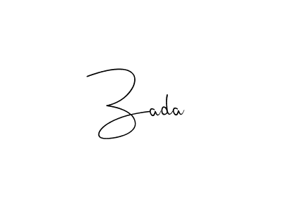 Use a signature maker to create a handwritten signature online. With this signature software, you can design (Andilay-7BmLP) your own signature for name Zada. Zada signature style 4 images and pictures png