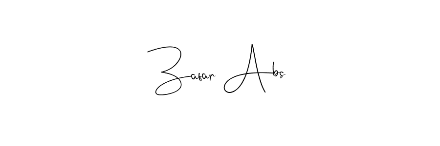 Design your own signature with our free online signature maker. With this signature software, you can create a handwritten (Andilay-7BmLP) signature for name Zafar Abs. Zafar Abs signature style 4 images and pictures png