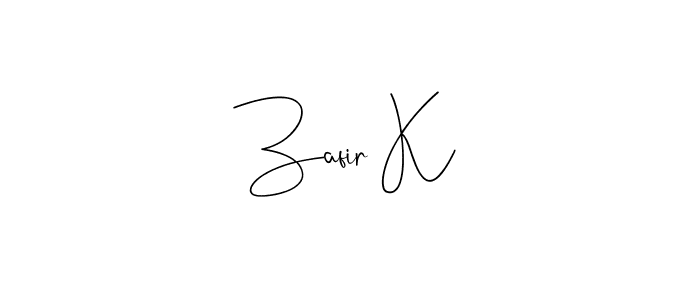 Make a short Zafir K signature style. Manage your documents anywhere anytime using Andilay-7BmLP. Create and add eSignatures, submit forms, share and send files easily. Zafir K signature style 4 images and pictures png