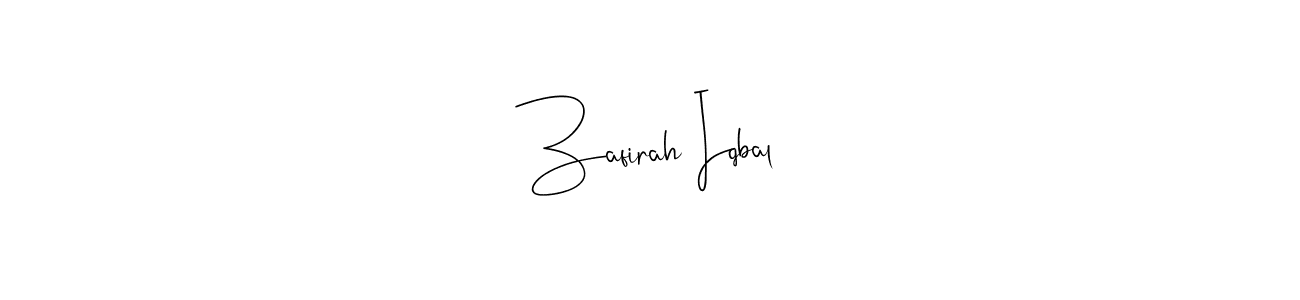 Use a signature maker to create a handwritten signature online. With this signature software, you can design (Andilay-7BmLP) your own signature for name Zafirah Iqbal. Zafirah Iqbal signature style 4 images and pictures png