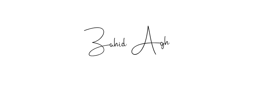 Use a signature maker to create a handwritten signature online. With this signature software, you can design (Andilay-7BmLP) your own signature for name Zahid Agh. Zahid Agh signature style 4 images and pictures png