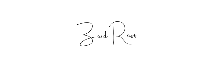 It looks lik you need a new signature style for name Zaid Rauf. Design unique handwritten (Andilay-7BmLP) signature with our free signature maker in just a few clicks. Zaid Rauf signature style 4 images and pictures png