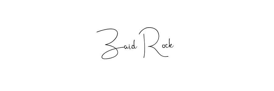 Make a beautiful signature design for name Zaid Rock. Use this online signature maker to create a handwritten signature for free. Zaid Rock signature style 4 images and pictures png