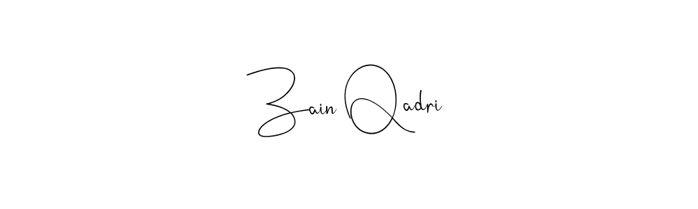 Design your own signature with our free online signature maker. With this signature software, you can create a handwritten (Andilay-7BmLP) signature for name Zain Qadri. Zain Qadri signature style 4 images and pictures png