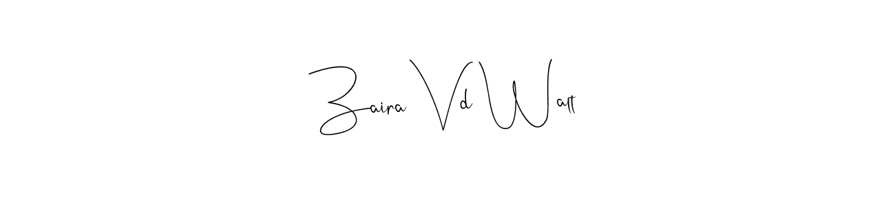 Check out images of Autograph of Zaira Vd Walt name. Actor Zaira Vd Walt Signature Style. Andilay-7BmLP is a professional sign style online. Zaira Vd Walt signature style 4 images and pictures png