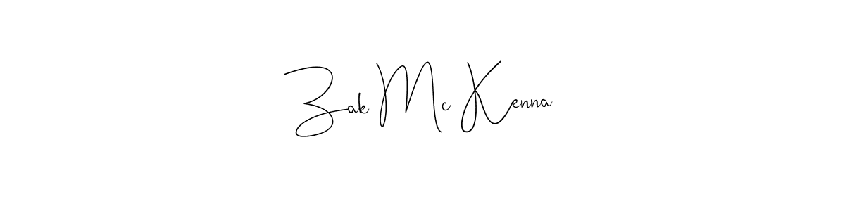 The best way (Andilay-7BmLP) to make a short signature is to pick only two or three words in your name. The name Zak Mc Kenna include a total of six letters. For converting this name. Zak Mc Kenna signature style 4 images and pictures png