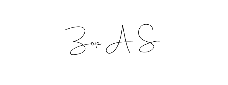 Also You can easily find your signature by using the search form. We will create Zala A S name handwritten signature images for you free of cost using Andilay-7BmLP sign style. Zala A S signature style 4 images and pictures png