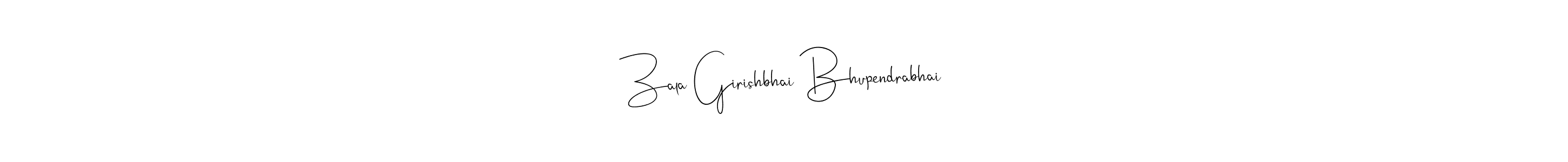 You should practise on your own different ways (Andilay-7BmLP) to write your name (Zala Girishbhai Bhupendrabhai) in signature. don't let someone else do it for you. Zala Girishbhai Bhupendrabhai signature style 4 images and pictures png