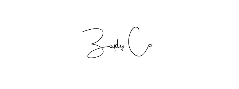The best way (Andilay-7BmLP) to make a short signature is to pick only two or three words in your name. The name Zaldy Co include a total of six letters. For converting this name. Zaldy Co signature style 4 images and pictures png