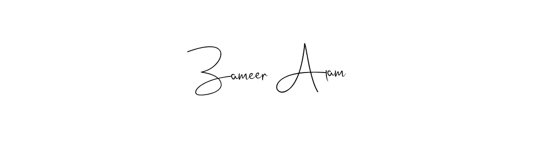 Make a beautiful signature design for name Zameer Alam. Use this online signature maker to create a handwritten signature for free. Zameer Alam signature style 4 images and pictures png