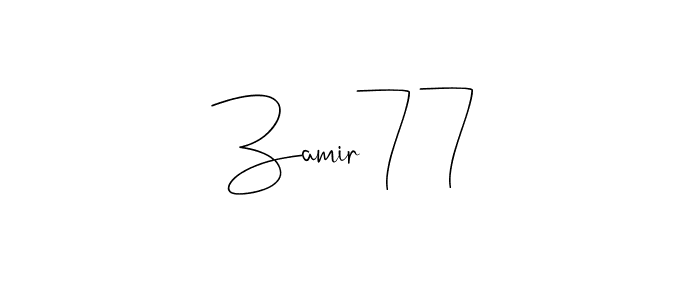 Here are the top 10 professional signature styles for the name Zamir77. These are the best autograph styles you can use for your name. Zamir77 signature style 4 images and pictures png