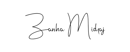 Elevate your brand with a stunning Zanha Midlaj eSignature. The Andilay-7BmLP style provides a balanced, flowing aesthetic for everyday signing. Zanha Midlaj signature style 4 images and pictures png