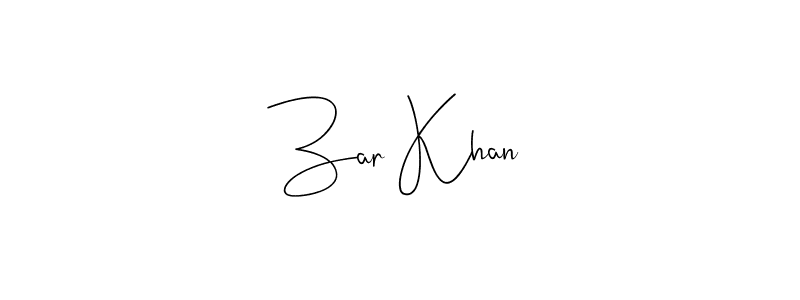 You should practise on your own different ways (Andilay-7BmLP) to write your name (Zar Khan) in signature. don't let someone else do it for you. Zar Khan signature style 4 images and pictures png