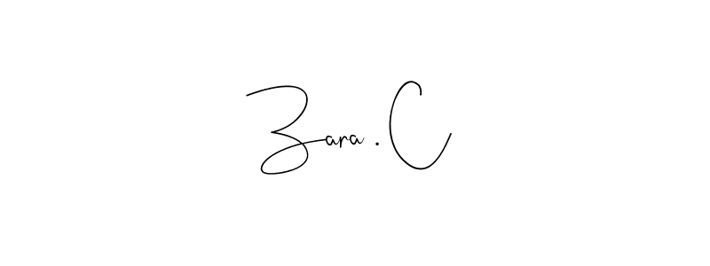 How to make Zara . C name signature. Use Andilay-7BmLP style for creating short signs online. This is the latest handwritten sign. Zara . C signature style 4 images and pictures png