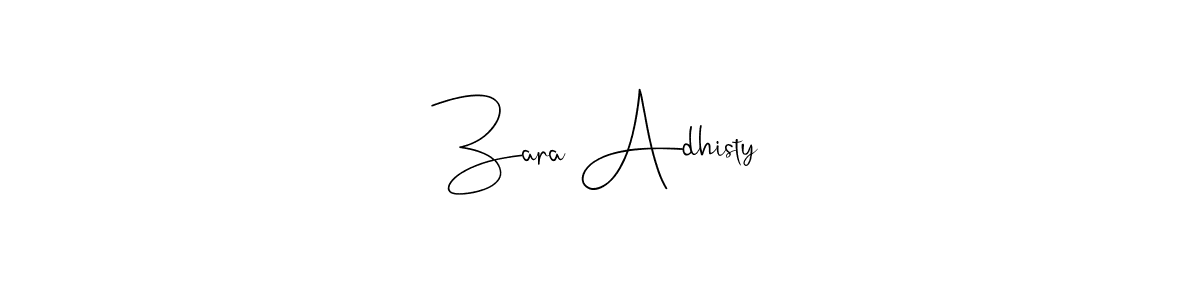 Similarly Andilay-7BmLP is the best handwritten signature design. Signature creator online .You can use it as an online autograph creator for name Zara Adhisty. Zara Adhisty signature style 4 images and pictures png