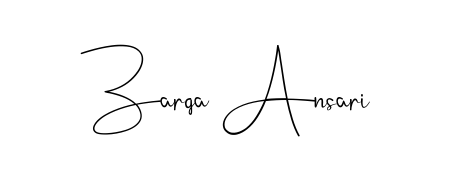 The Andilay-7BmLP font transforms the name Zarqa Ansari into an executive sign with sharp precision and distinguished character. Zarqa Ansari signature style 4 images and pictures png