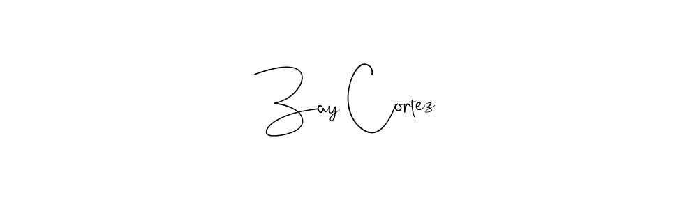 Also You can easily find your signature by using the search form. We will create Zay Cortez name handwritten signature images for you free of cost using Andilay-7BmLP sign style. Zay Cortez signature style 4 images and pictures png