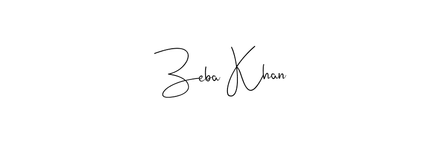 Make a beautiful signature design for name Zeba Khan. Use this online signature maker to create a handwritten signature for free. Zeba Khan signature style 4 images and pictures png