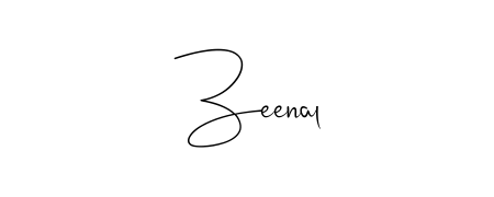 Enhance your business communications with Zeenal signature in Andilay-7BmLP lettering. Clean, modern, and universally compatible. Zeenal signature style 4 images and pictures png