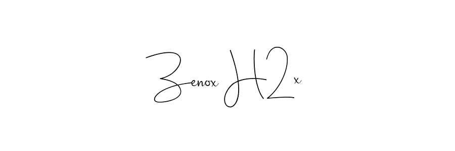 How to make Zenox H2x name signature. Use Andilay-7BmLP style for creating short signs online. This is the latest handwritten sign. Zenox H2x signature style 4 images and pictures png