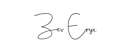 An effortless, minimalist signature concept for Zev Eryx using Andilay-7BmLP design. Clean lines that look great on any document. Zev Eryx signature style 4 images and pictures png