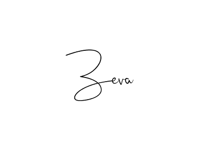 Create a beautiful signature design for name Zeva. With this signature (Andilay-7BmLP) fonts, you can make a handwritten signature for free. Zeva signature style 4 images and pictures png
