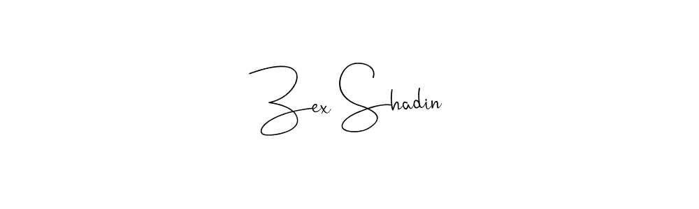 You should practise on your own different ways (Andilay-7BmLP) to write your name (Zex Shadin) in signature. don't let someone else do it for you. Zex Shadin signature style 4 images and pictures png