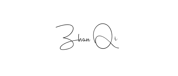 Design your own signature with our free online signature maker. With this signature software, you can create a handwritten (Andilay-7BmLP) signature for name Zhan Qi. Zhan Qi signature style 4 images and pictures png