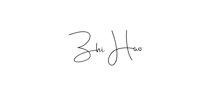 You should practise on your own different ways (Andilay-7BmLP) to write your name (Zhi Hao) in signature. don't let someone else do it for you. Zhi Hao signature style 4 images and pictures png