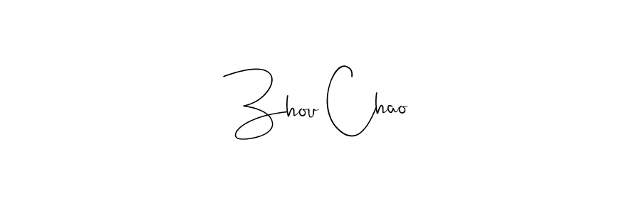 Make a beautiful signature design for name Zhou Chao. Use this online signature maker to create a handwritten signature for free. Zhou Chao signature style 4 images and pictures png