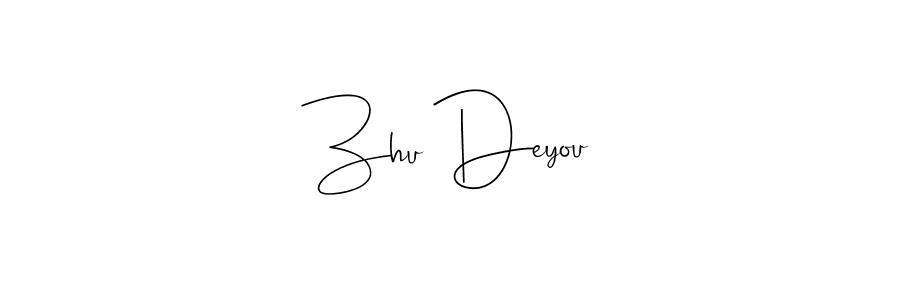Use a signature maker to create a handwritten signature online. With this signature software, you can design (Andilay-7BmLP) your own signature for name Zhu Deyou. Zhu Deyou signature style 4 images and pictures png