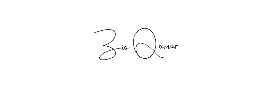 Use a signature maker to create a handwritten signature online. With this signature software, you can design (Andilay-7BmLP) your own signature for name Zia Qamar. Zia Qamar signature style 4 images and pictures png