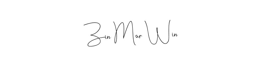 Also You can easily find your signature by using the search form. We will create Zin Mar Win name handwritten signature images for you free of cost using Andilay-7BmLP sign style. Zin Mar Win signature style 4 images and pictures png