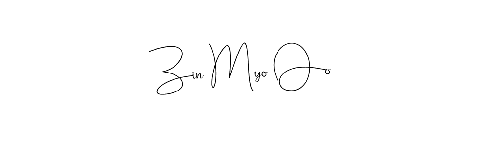 Create a beautiful signature design for name Zin Myo Oo. With this signature (Andilay-7BmLP) fonts, you can make a handwritten signature for free. Zin Myo Oo signature style 4 images and pictures png