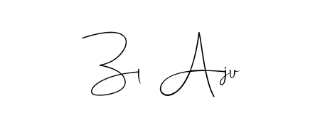 Once you've used our free online signature maker to create your best signature Andilay-7BmLP style, it's time to enjoy signing your documents with Zl  Aju name. Zl  Aju signature style 4 images and pictures png