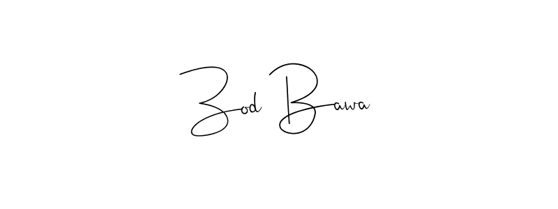 Also we have Zod Bawa name is the best signature style. Create professional handwritten signature collection using Andilay-7BmLP autograph style. Zod Bawa signature style 4 images and pictures png