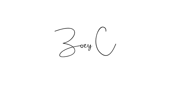 How to Draw Zoey C signature style? Andilay-7BmLP is a latest design signature styles for name Zoey C. Zoey C signature style 4 images and pictures png