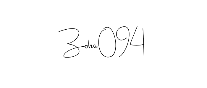 Design your own signature with our free online signature maker. With this signature software, you can create a handwritten (Andilay-7BmLP) signature for name Zoha094. Zoha094 signature style 4 images and pictures png