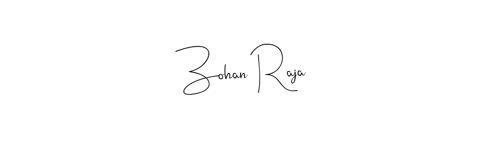 Make a beautiful signature design for name Zohan Raja. Use this online signature maker to create a handwritten signature for free. Zohan Raja signature style 4 images and pictures png