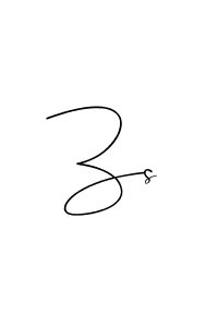 Make a beautiful signature design for name Zs. With this signature (Andilay-7BmLP) style, you can create a handwritten signature for free. Zs signature style 4 images and pictures png