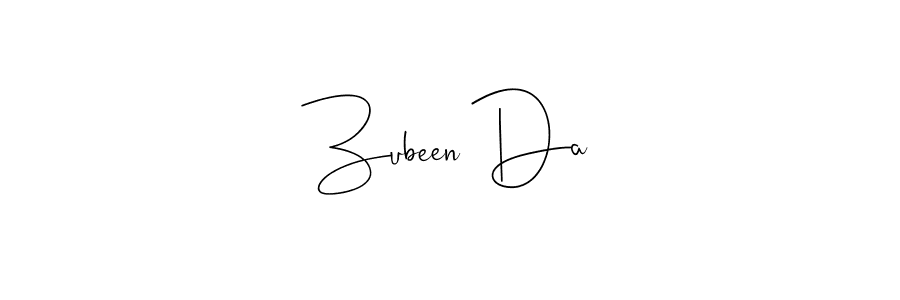 How to make Zubeen Da signature? Andilay-7BmLP is a professional autograph style. Create handwritten signature for Zubeen Da name. Zubeen Da signature style 4 images and pictures png