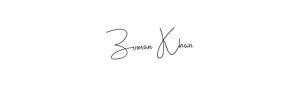 It looks lik you need a new signature style for name Zuman Khan. Design unique handwritten (Andilay-7BmLP) signature with our free signature maker in just a few clicks. Zuman Khan signature style 4 images and pictures png