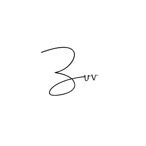 Make a beautiful signature design for name Zuv. Use this online signature maker to create a handwritten signature for free. Zuv signature style 4 images and pictures png