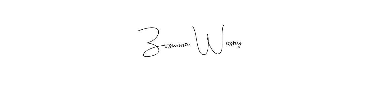 Zuzanna Wozny stylish signature style. Best Handwritten Sign (Andilay-7BmLP) for my name. Handwritten Signature Collection Ideas for my name Zuzanna Wozny. Zuzanna Wozny signature style 4 images and pictures png