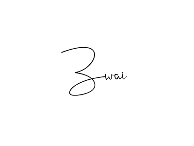 if you are searching for the best signature style for your name Zwai. so please give up your signature search. here we have designed multiple signature styles  using Andilay-7BmLP. Zwai signature style 4 images and pictures png