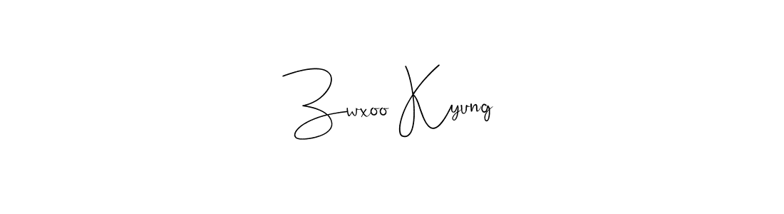 Use a signature maker to create a handwritten signature online. With this signature software, you can design (Andilay-7BmLP) your own signature for name Zwxoo Kyung. Zwxoo Kyung signature style 4 images and pictures png