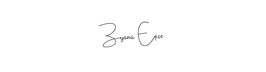 Once you've used our free online signature maker to create your best signature Andilay-7BmLP style, it's time to enjoy all of the benefits that Zyana Elise name signing documents. Zyana Elise signature style 4 images and pictures png