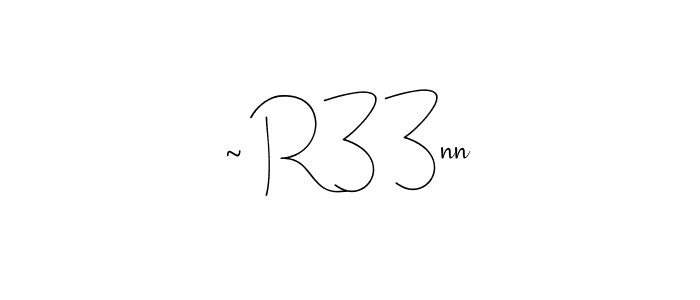 You can use this online signature creator to create a handwritten signature for the name ~ R33nn. This is the best online autograph maker. ~ R33nn signature style 4 images and pictures png